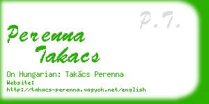 perenna takacs business card